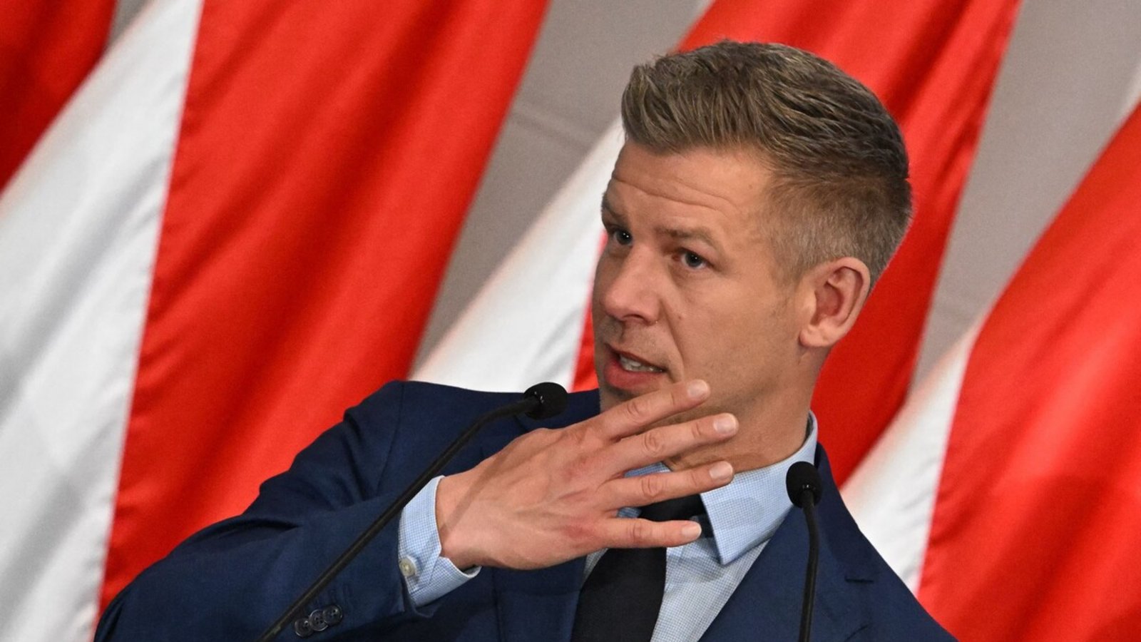 Ungarns künftiger Regierungschef Peter Magyar sah sich im Sender M1 über Jahre diffamiert, „morgens, mittags und abends“.Foto: AFP Ungarns künftiger Regierungschef Peter Magyar sah sich im Sender M1 über Jahre diffamiert, „morgens, mittags und abends“.Foto: AFP