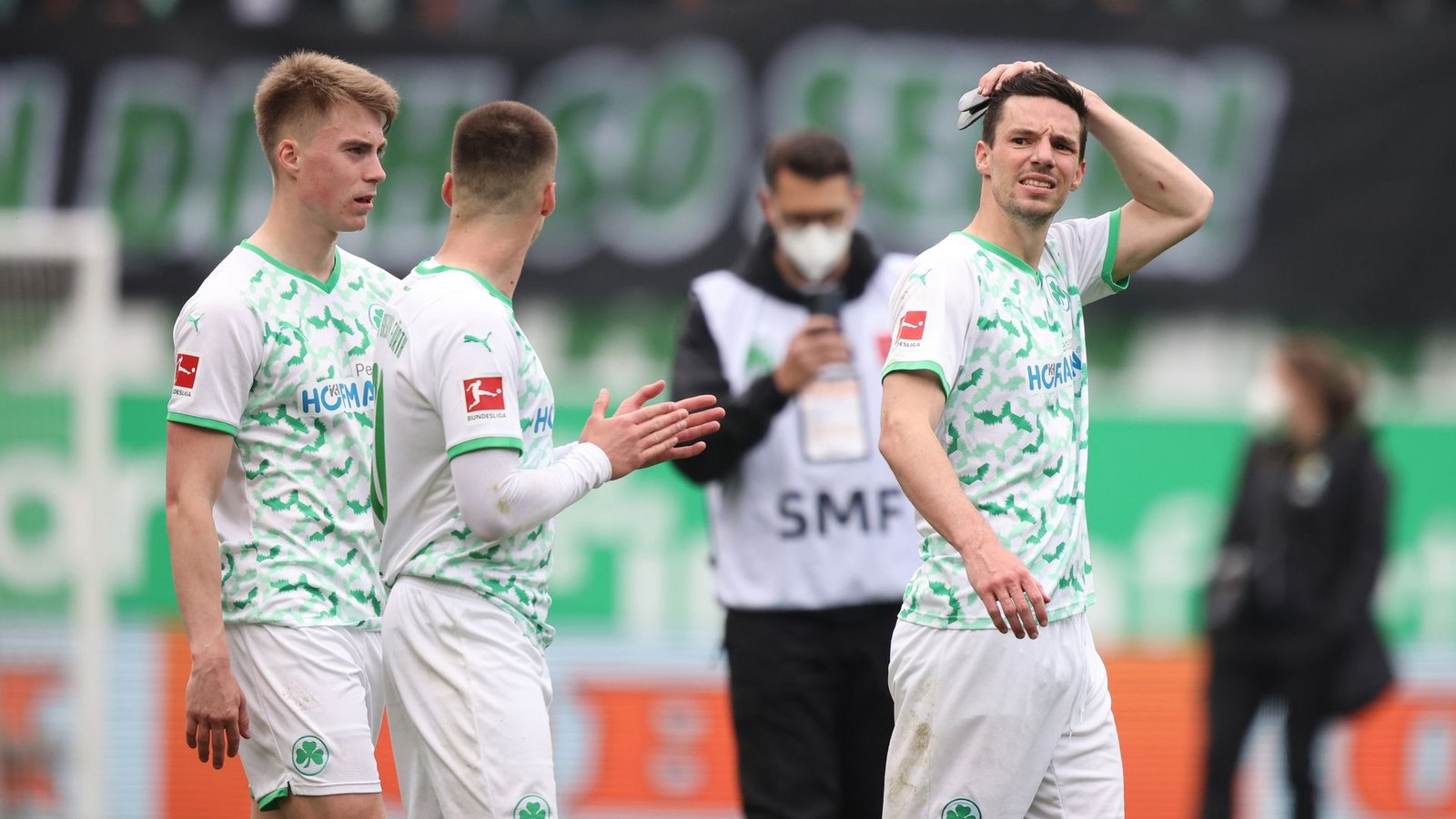 Greuther Fürth steht drei Spieltage vor Schluss als Absteiger fest.Foto: Daniel Karmann/dpa