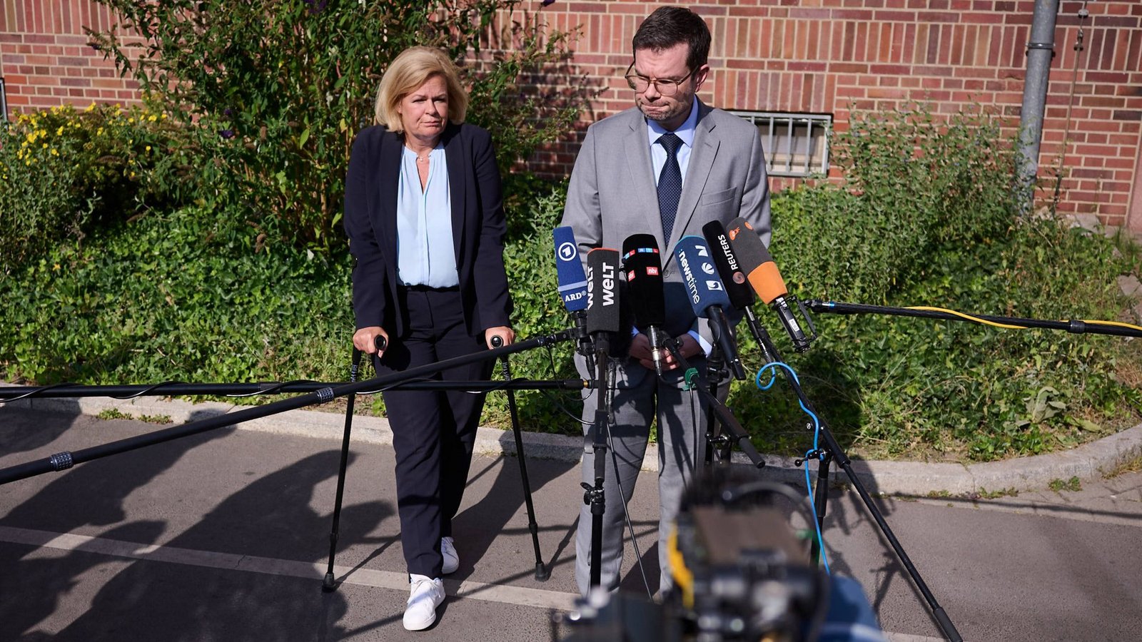 Nancy Faeser bei einem Pressetermin am 26. August.Foto: IMAGO/Christian Spicker