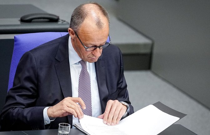 Bundeskanzler Merz hat einen Brief nach Brüssel geschickt, in dem er die Annäherung der Ukraine an die EU fordert. Das hätte nicht nur viele Vorteile für Kiew, sondern auch für Europa.<span class='image-autor'>Foto: Kay Nietfeld/dpa</span>