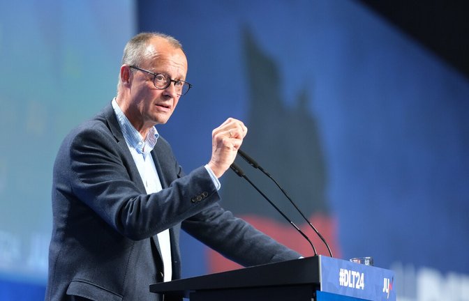 CDU-Chef Friedrich Merz fürchtet die Kampagne der SPD im Wahlkampf.<span class='image-autor'>Foto: dpa/Sebastian Willnow</span>