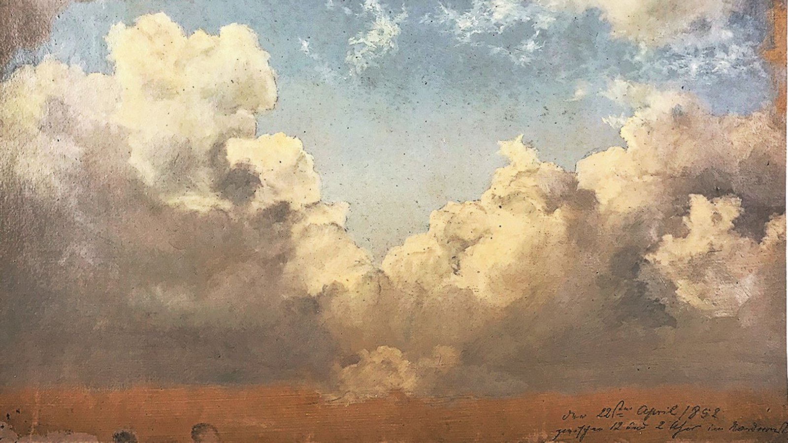 Berend Goos war ein talentierter Wolkenmaler, wie die Studie von 1852 zeigt.Foto: Museumsberg Flensburg