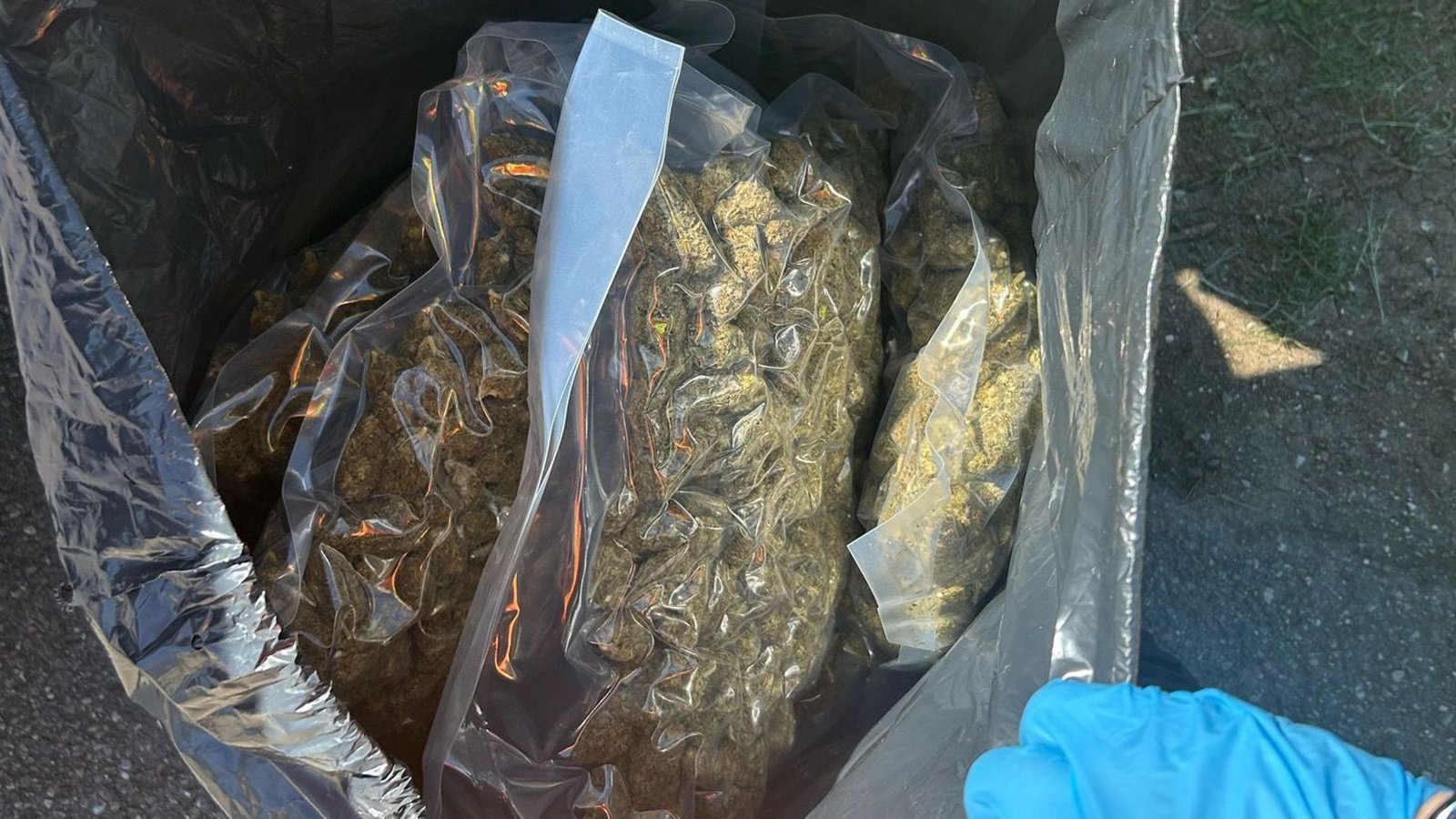 50 Kilogramm Marihuana entdeckte eine Streife des Hauptzollamts Singen in einem Auto.Foto: -/Hauptzollamt Singen/dpa 50 Kilogramm Marihuana entdeckte eine Streife des Hauptzollamts Singen in einem Auto.Foto: -/Hauptzollamt Singen/dpa