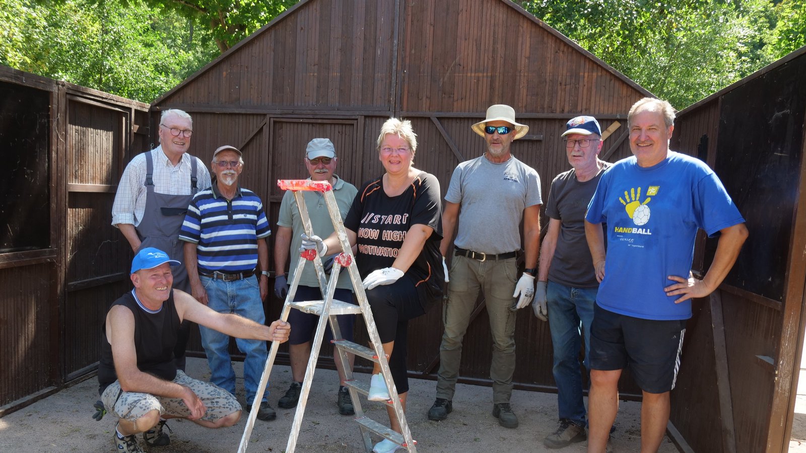 Die Helfer des Fördervereins Enzgärten freuen sich auf möglichst viele Besucher in den kommenden zwei Wochen.  Foto: Friedrich