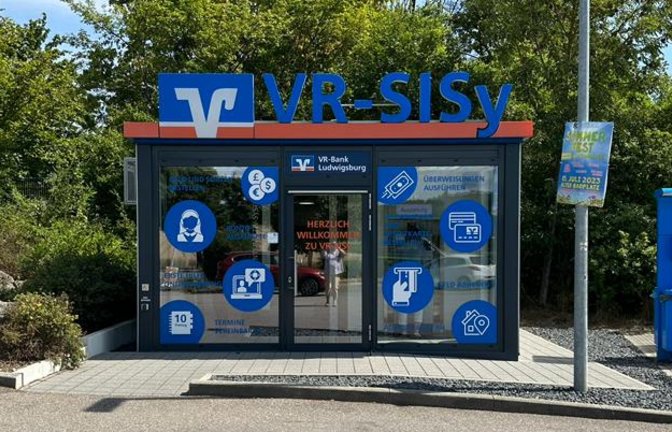 Die VR-Bank setzt wie hier in Vaihingen in ihrem Geschäftsbereich auf Sisy. <span class='image-autor'>Foto: Bögel</span>