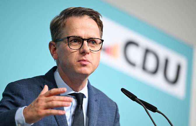 CDU-General Carsten Linnemann will kein Aufweichen der Schuldenbremse, aber trotzdem eine Steuerreform.<span class='image-autor'>Foto: dpa/Sebastian Gollnow</span>