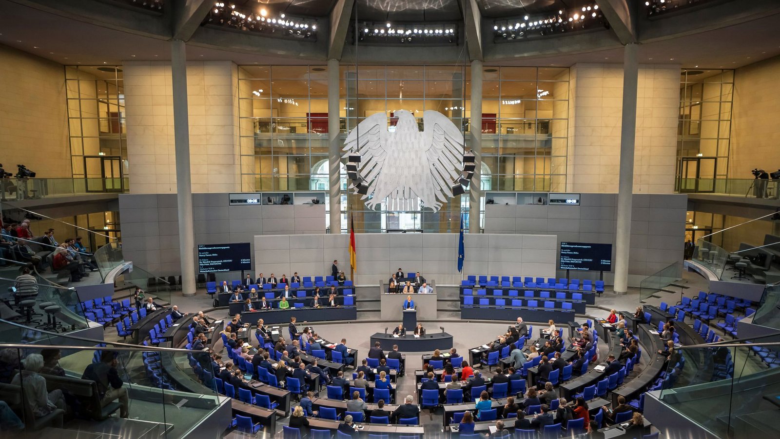 Über zwei migrationspolitische Gesetze hat der Bundestag am Donnerstag beraten.Foto: Melissa Erichsen/dpa/Melissa Erichsen
