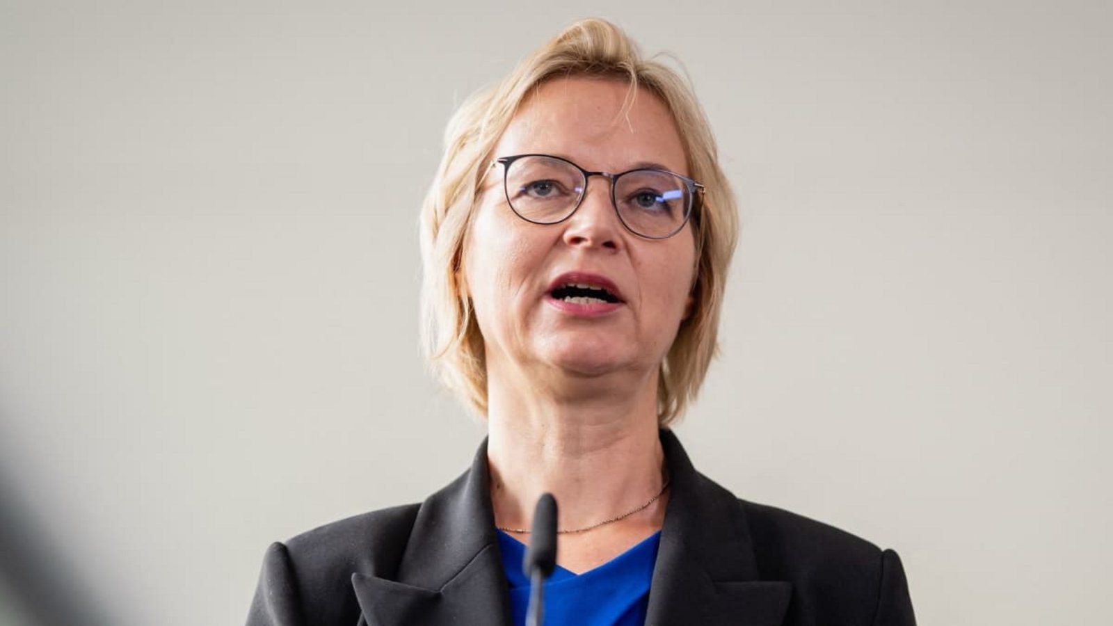 Katja Wolf wurde zur Vorsitzenden gewählt.Jacob Schröter/dpa Katja Wolf wurde zur Vorsitzenden gewählt.Jacob Schröter/dpa