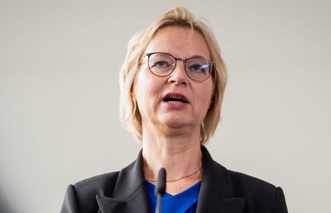 Katja Wolf wurde zur Vorsitzenden gewählt.<span class='image-autor'>Jacob Schröter/dpa</span>