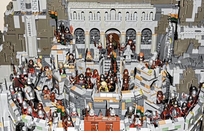 750 000 Legosteine sind in der Schau im Ludwigsburger Residenzschloss verbaut. Foto: ssg