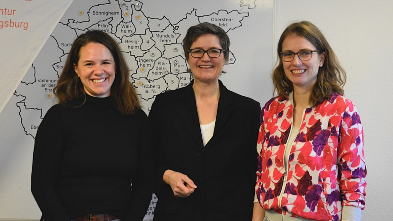 Die LEA-Geschäftsführerinnen Esther Fischer, Simone Lebherz und Kristine Rinderle (von links). Foto: p