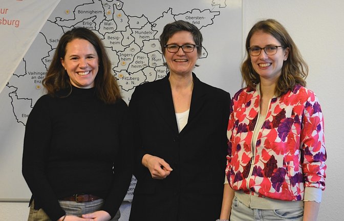 Die LEA-Geschäftsführerinnen Esther Fischer, Simone Lebherz und Kristine Rinderle (von links). Foto: p