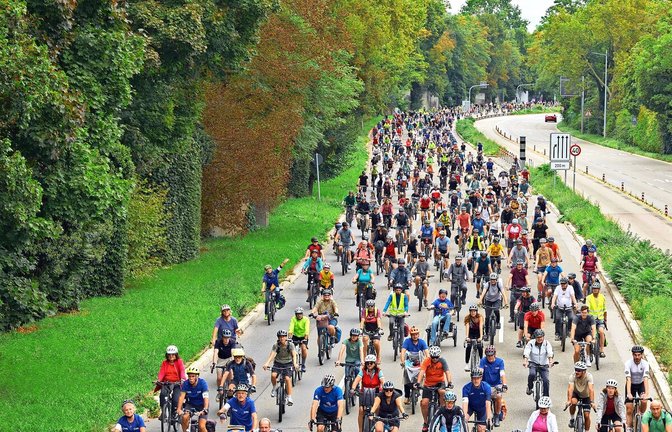 Bei der Sternfahrt im  September kamen Tausende.<span class='image-autor'>Foto: Archivfoto: ADFC BW/Ronny Schönebaum</span>