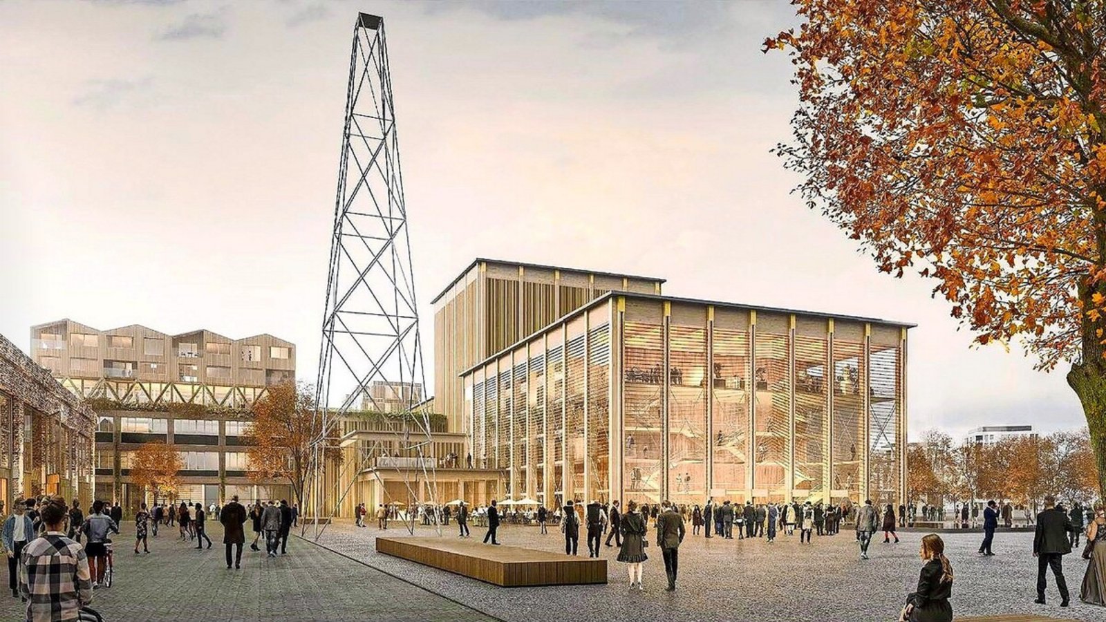 Das Opern-Interim wird kleiner, aber teurer als geplant.Foto: A+R-Architekten/NL Architecs