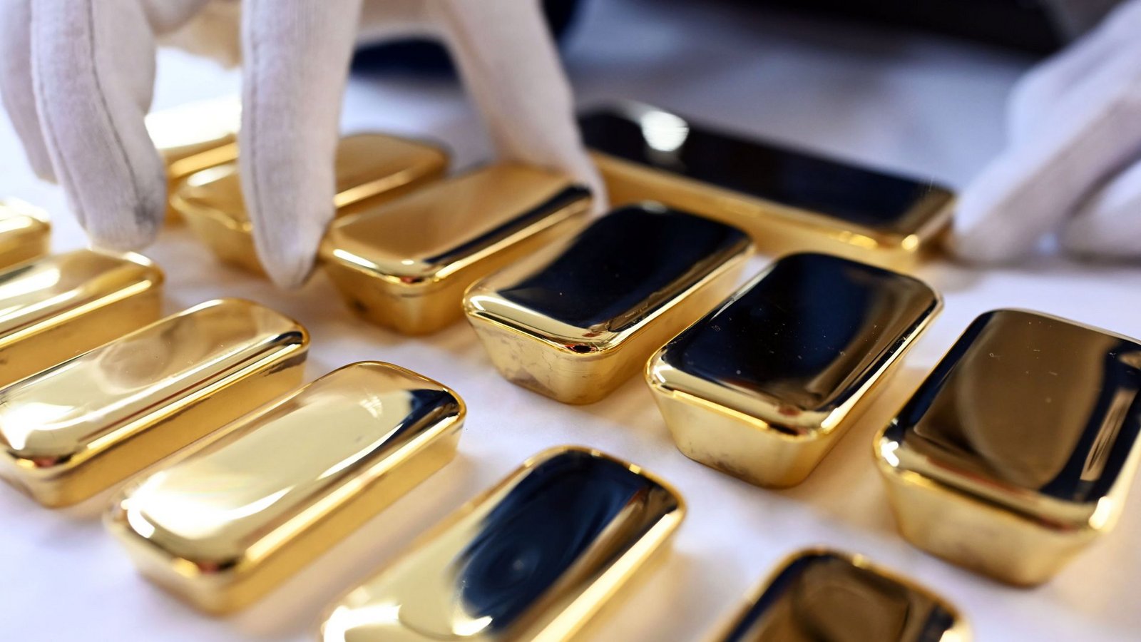 Schon seit Februar steigt der Goldpreis an.Foto: dpa/Uli Deck