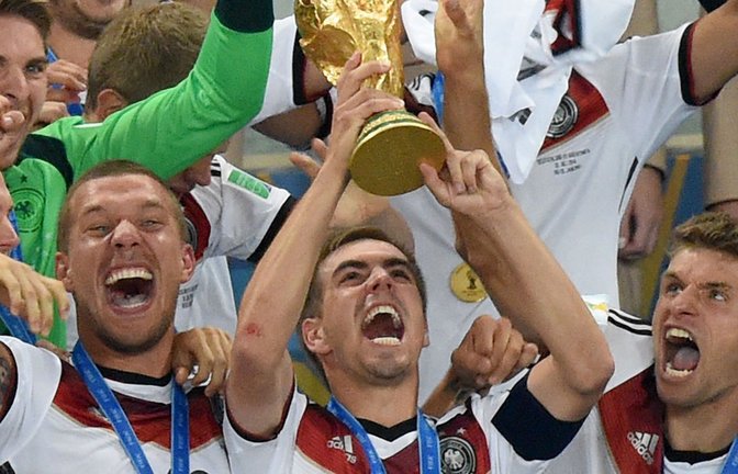 Philipp Lahm gewann mit der DFB-Elf 2014 die Fußball-WM.<span class='image-autor'>Foto: Marcus Brandt/dpa/Marcus Brandt</span>