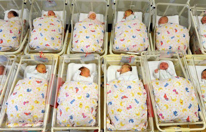 Die Geburtenzahl in Deutschland ist im vierten Jahr in Folge gesunken (Symbolfoto).<span class='image-autor'>Foto: dpa/Waltraud Grubitzsch</span>