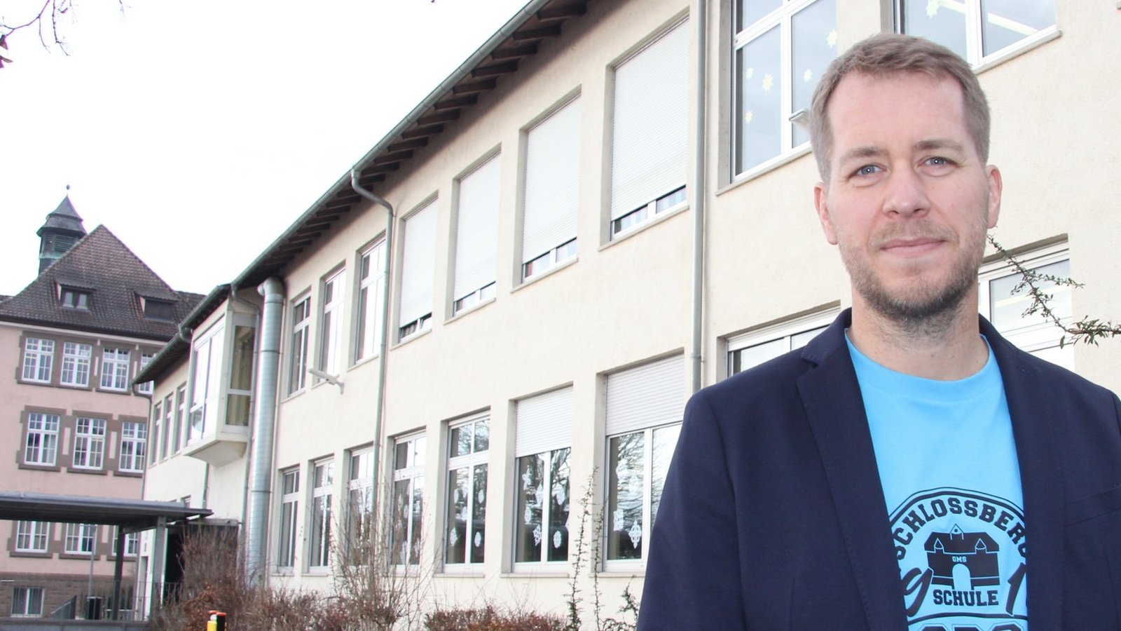 Die Aufstockung von Gebäude 3 der Schlossbergschule würde die Platznot zumindest etwas lindern, sagt Jürgen Joos. Auch wenn eine Fertigstellung noch Jahre dauere, brauche die Schulgemeinschaft ein klares Bekenntnis von Stadt und Gemeinderat, um bis dahin durchzuhalten. Foto: Banholzer Die Aufstockung von Gebäude 3 der Schlossbergschule würde die Platznot zumindest etwas lindern, sagt Jürgen Joos. Auch wenn eine Fertigstellung noch Jahre dauere, brauche die Schulgemeinschaft ein klares Bekenntnis von Stadt und Gemeinderat, um bis dahin durchzuhalten. Foto: Banholzer