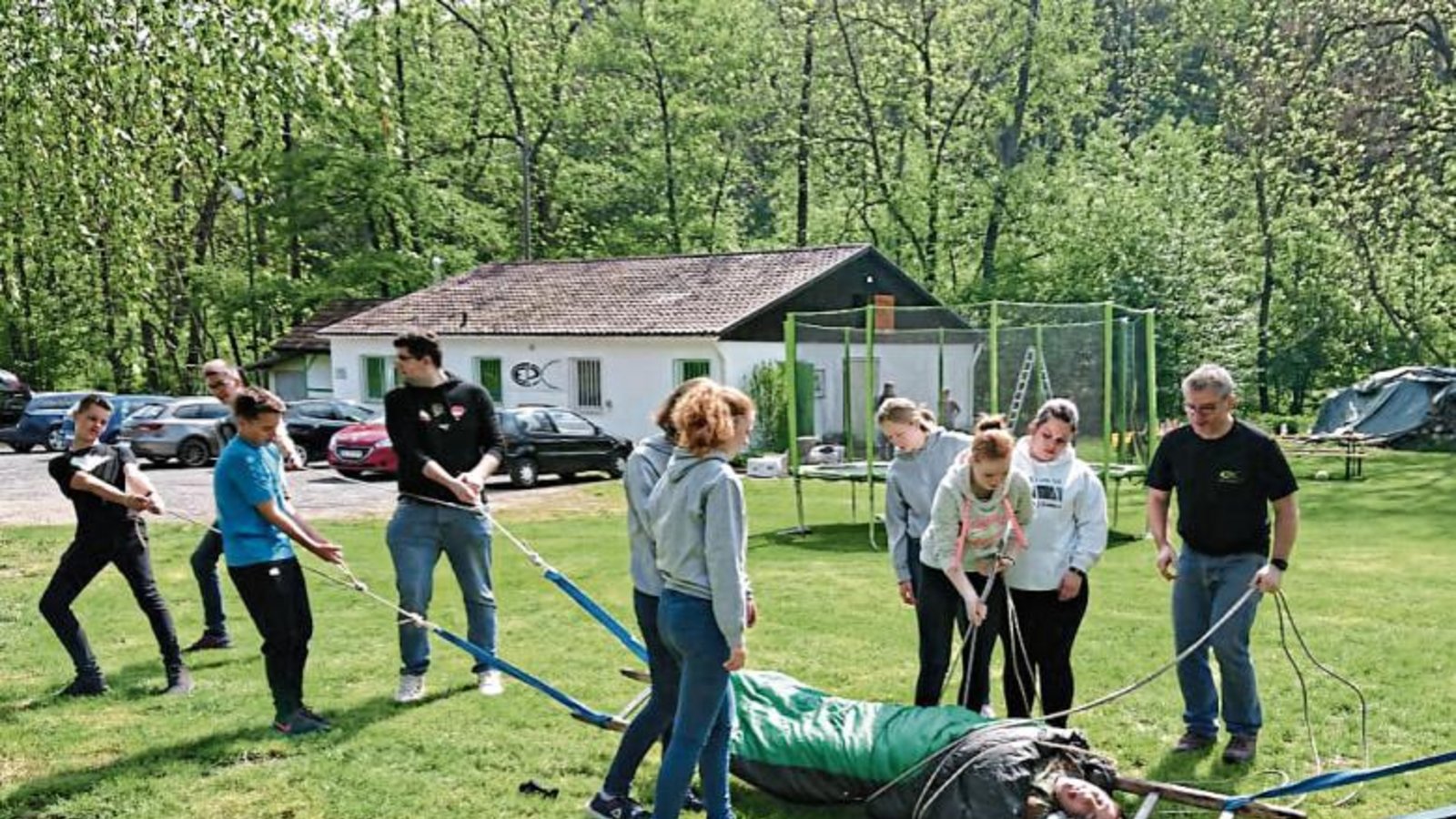 Erlebnispädagogikseminar auf dem CEP-Gelände bei Eberdingen. Foto: Pfisterer