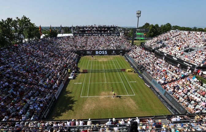 Der Center Court des Turniers auf dem Gelände des TC Weissenhof.<span class='image-autor'>Foto: Baumann</span>