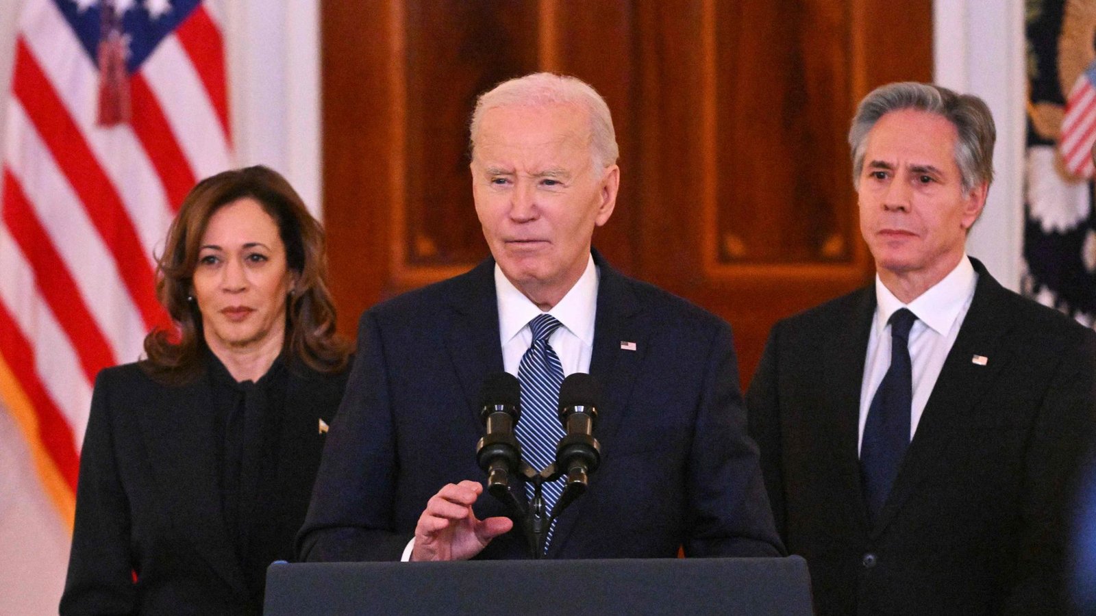Joe Biden hat sich nach der Bekanntgabe der Waffenruhe-Vereinbarung zu Wort gemeldet.Foto: AFP/ROBERTO SCHMIDT Joe Biden hat sich nach der Bekanntgabe der Waffenruhe-Vereinbarung zu Wort gemeldet.Foto: AFP/ROBERTO SCHMIDT