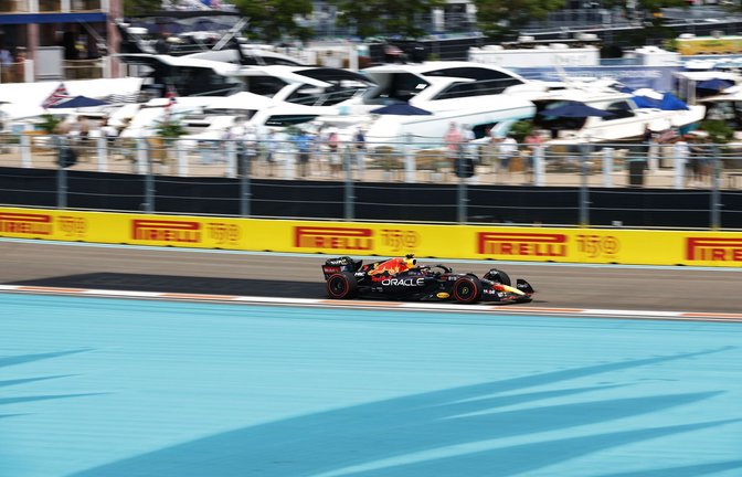Bei der Premiere der Formel 1 in Miami hat Max Verstappen einige Probleme im Training.<span class='image-autor'>Foto: AFP/Chris Graythen</span>
