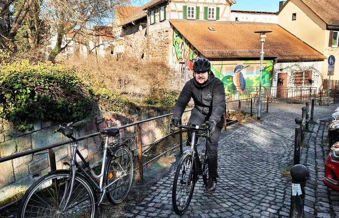 Roland Böttger findet Tübingen für Radler ein angenehmes Pflaster.<span class='image-autor'>Foto:  </span>