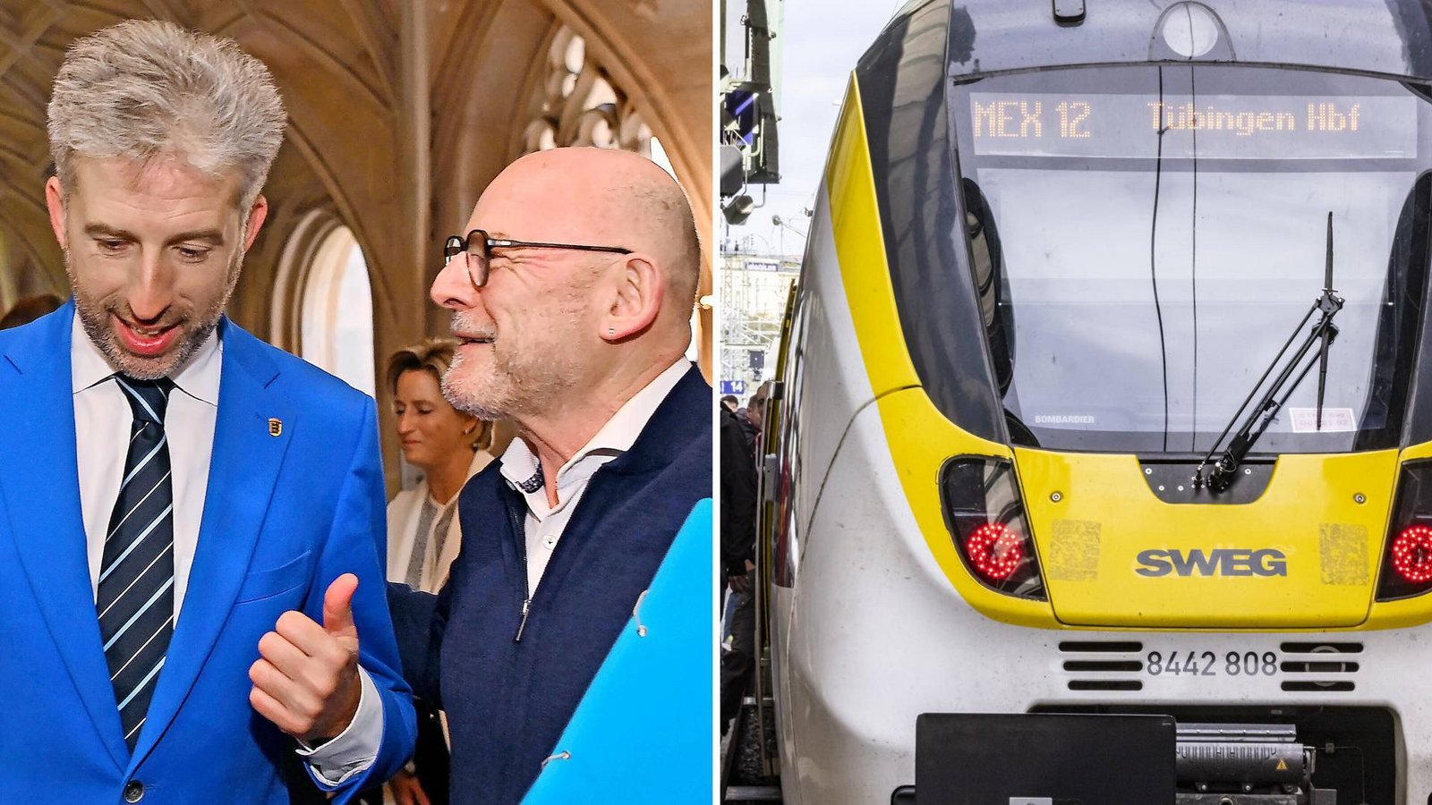 Boris Palmer hatte sich in einem Brief an Verkehrsminister Winfried Hermann über die Zugverbindung Tübingen-Stuttgart beschwert.Foto: imago/Ulmer Pressebildagentur, imago/Arnulf Hettrich Boris Palmer hatte sich in einem Brief an Verkehrsminister Winfried Hermann über die Zugverbindung Tübingen-Stuttgart beschwert.Foto: imago/Ulmer Pressebildagentur, imago/Arnulf Hettrich
