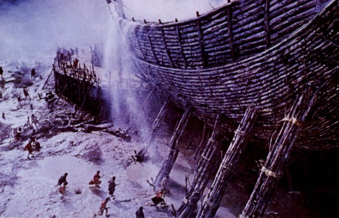 Die Flut beginnt: Szene aus dem US-Historienfilm „Die Bibel“ aus dem Jahr 1966.<span class='image-autor'>Imago/Everett Collection</span>