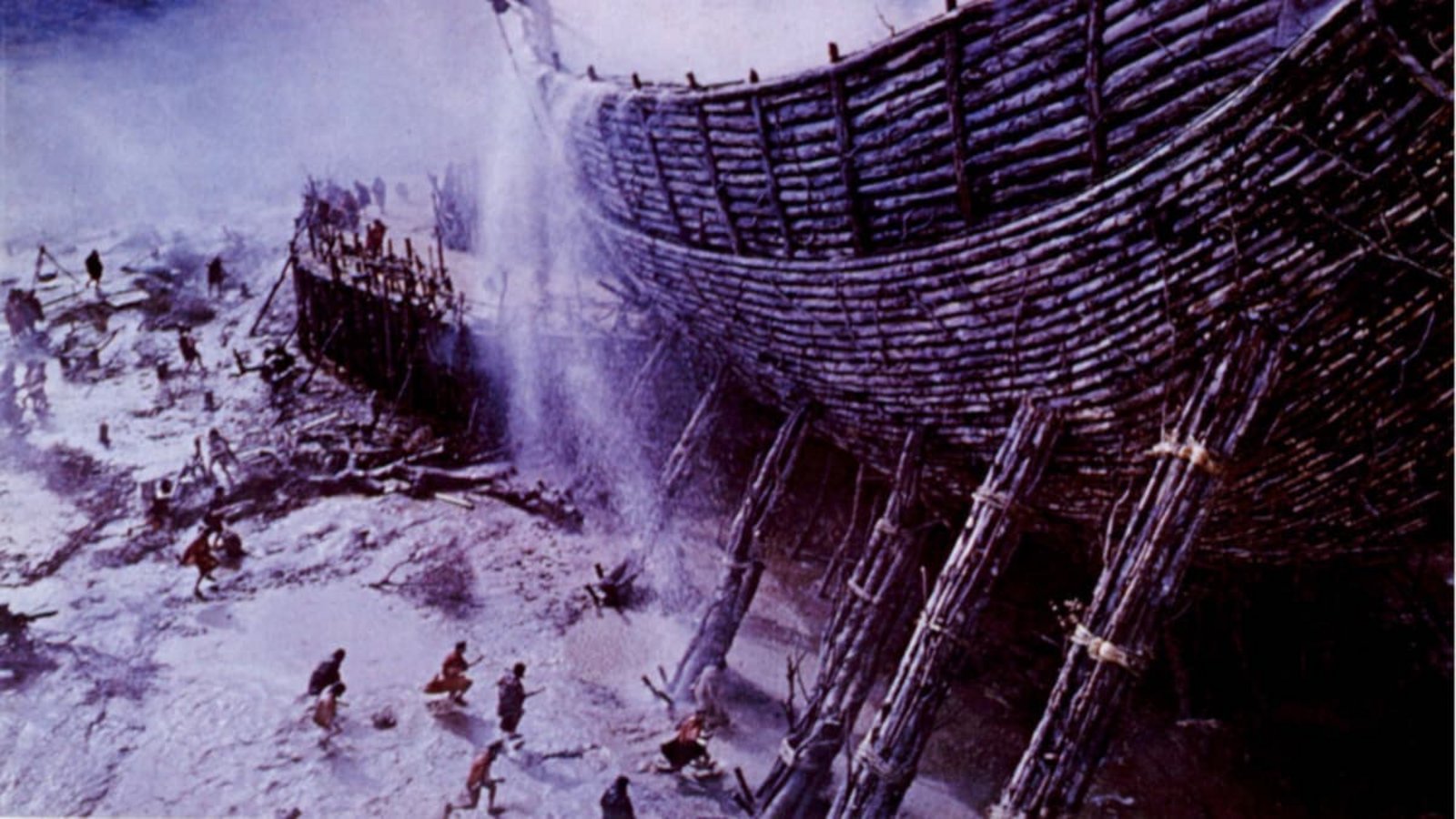 Die Flut beginnt: Szene aus dem US-Historienfilm „Die Bibel“ aus dem Jahr 1966.Imago/Everett Collection Die Flut beginnt: Szene aus dem US-Historienfilm „Die Bibel“ aus dem Jahr 1966.Imago/Everett Collection