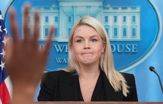 Die Pressesprecherin des Weißen Hauses, Karoline Leavitt, hört auf. (Archivbild)<span class='image-autor'>Alex Brandon/AP/dpa</span>