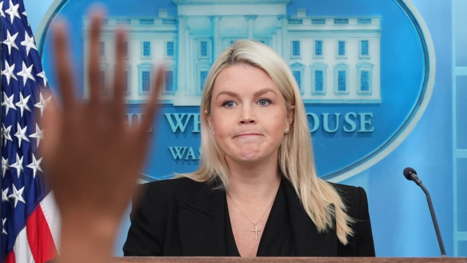 Die Pressesprecherin des Weißen Hauses, Karoline Leavitt, hört auf. (Archivbild)Alex Brandon/AP/dpa Die Pressesprecherin des Weißen Hauses, Karoline Leavitt, hört auf. (Archivbild)Alex Brandon/AP/dpa