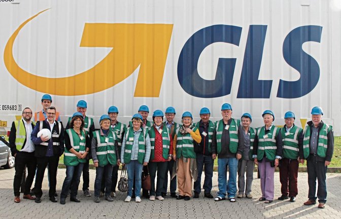 Besichtigung beim Paketdienstleister GLS auf dem Perfekten Standort. Foto: p