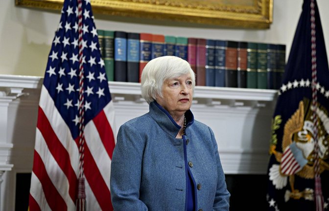 US-Finanzministerin Janet Yellens Unterschrift ist künftig auf Dollarnoten zu sehen (Archivbild).<span class='image-autor'>Foto: IMAGO/Cover-Images</span>