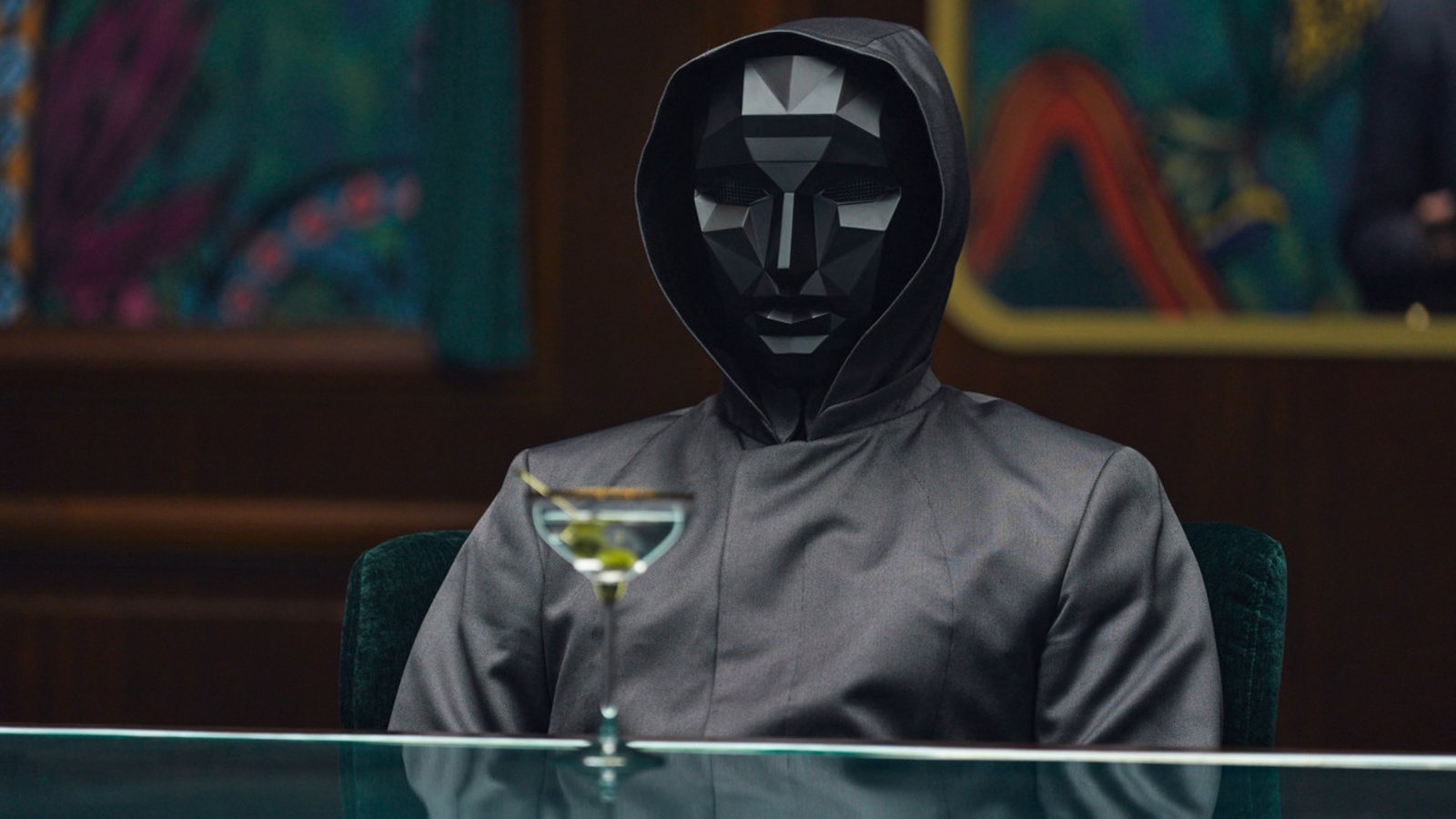 Der Frontmann kontrolliert in "Squid Game" die tödlichen Spiele.Foto: No Ju-han/Netflix Der Frontmann kontrolliert in "Squid Game" die tödlichen Spiele.Foto: No Ju-han/Netflix