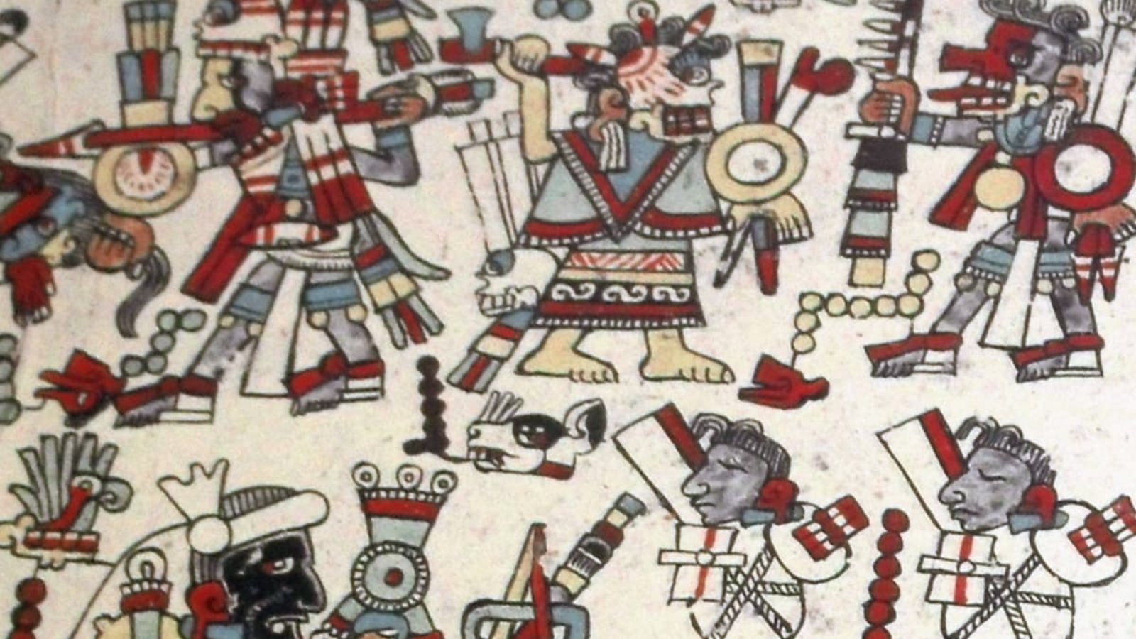Der Kodex Zouche-Nuttall stammt aus der mixtekischen Kultur Mittelamerikas (im Gebiet des heutigen mexikanischen Bundesstaats Oaxaca) aus dem 11./12. Jahrhundert n. Chr.: Die dort in Illustrationen gegossene Sprache ist seit langem ausgestorben.Imago/United Archives International Der Kodex Zouche-Nuttall stammt aus der mixtekischen Kultur Mittelamerikas (im Gebiet des heutigen mexikanischen Bundesstaats Oaxaca) aus dem 11./12. Jahrhundert n. Chr.: Die dort in Illustrationen gegossene Sprache ist seit langem ausgestorben.Imago/United Archives International