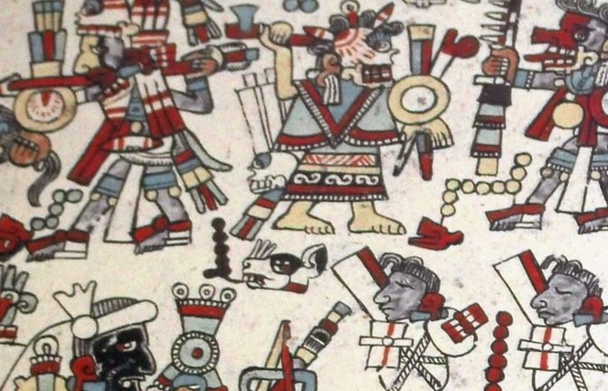 Der Kodex Zouche-Nuttall stammt aus der mixtekischen Kultur Mittelamerikas (im  Gebiet des heutigen mexikanischen Bundesstaats Oaxaca) aus dem 11./12. Jahrhundert n. Chr.: Die dort in Illustrationen gegossene Sprache ist seit langem ausgestorben.<span class='image-autor'>Imago/United Archives International</span>