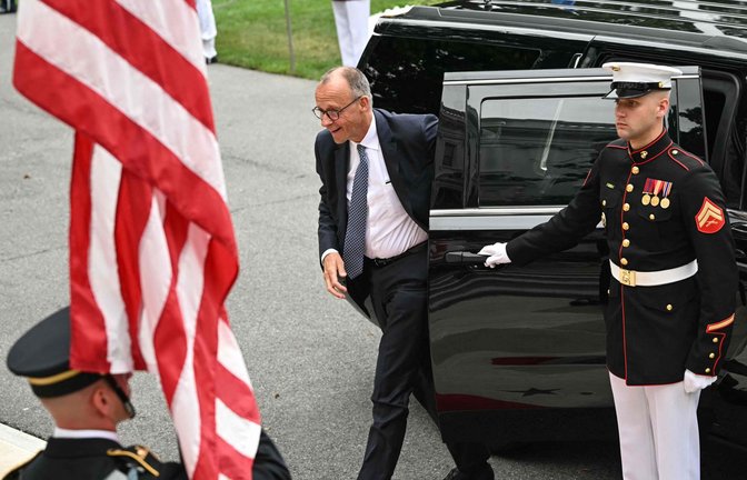 Bundeskanzler Friedrich Merz war einer der Teilnehmer des Gipfels im Weißen Haus.<span class='image-autor'>Foto: AFP</span>