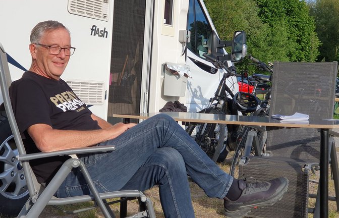 Pastor Thomas Schmidt steht lieber auf Parkplätzen als auf Campingplätzen.<span class='image-autor'>Foto: Wein</span>