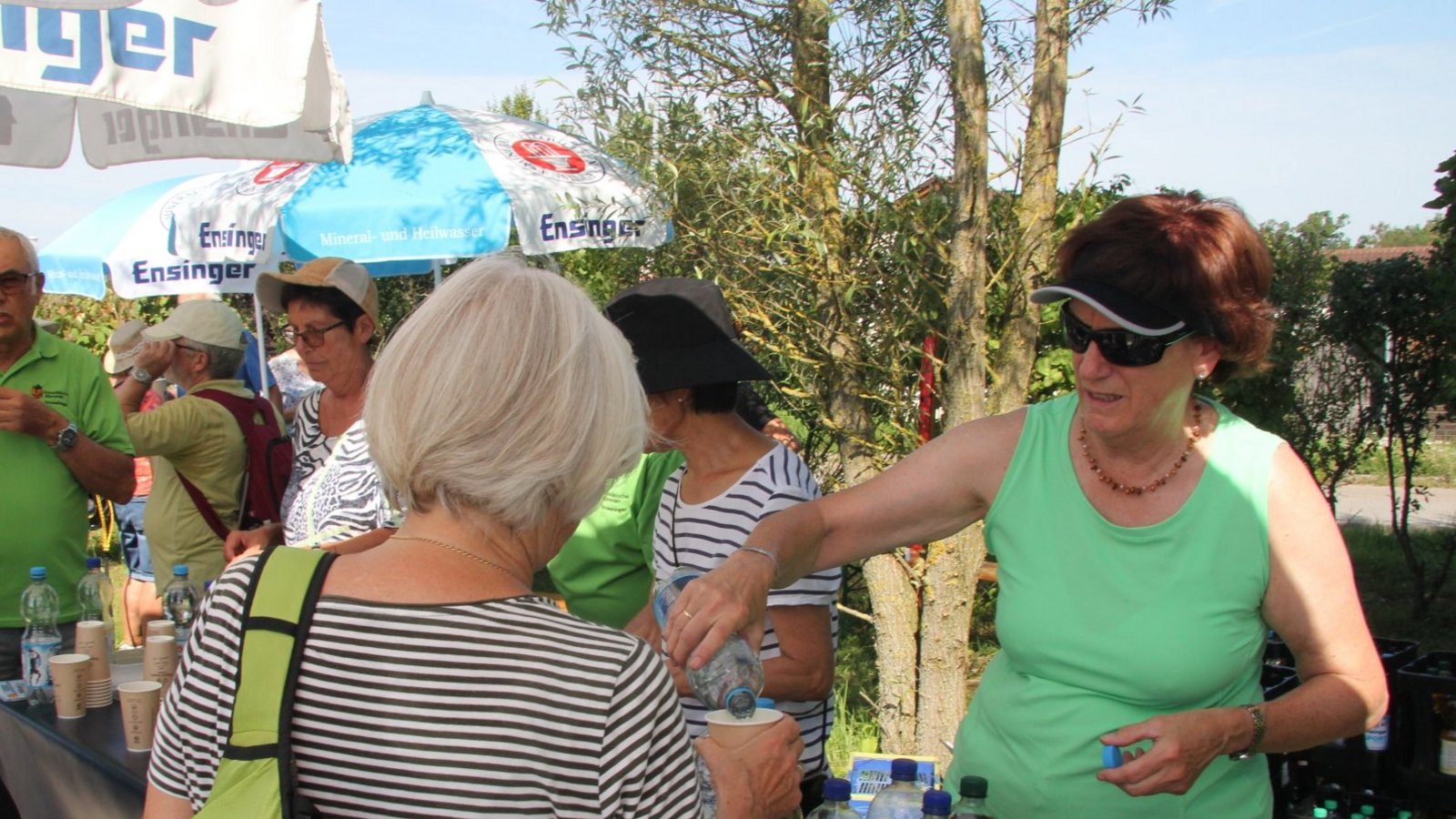 Die Getränkestation ist in diesem Jahr nötiger denn je.