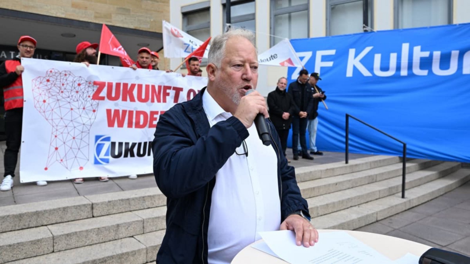 Achim Dietrich, Vorsitzender des Gesamtbetriebsrats der ZF Friedrichshafen AG.Felix Kästle/dpa