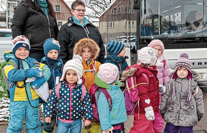 Die Kindergartenkinder in Ochsenbach werden künftig vom Bus nicht mehr mitgenommen.  Foto: Pangerl