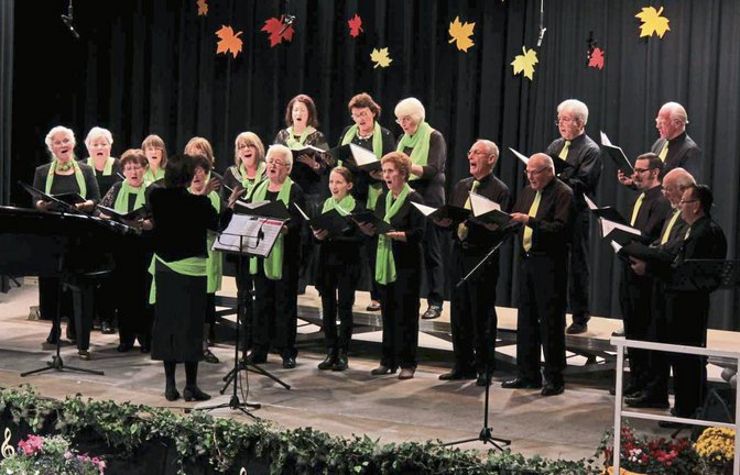 Der Gemischte Chor des Liederkranzes eröffnet den musikalischen Reigen. Fotos: Friedrich