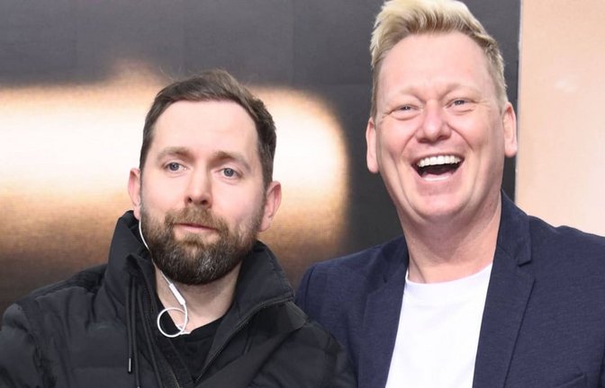 Adam Wolke und Jens Knossalla, der den Streamer in die Quizshow von Joko und Klaas „geschleust“ hatte.<span class='image-autor'>IMAGO/Future Image</span>