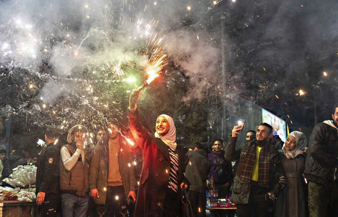 Jahreswechsel in Damaskus: Noch überwiegt die Freude über das Ende des Assad-Regime.<span class='image-autor'>Foto: dpa/Mosa'ab Elshamy</span>