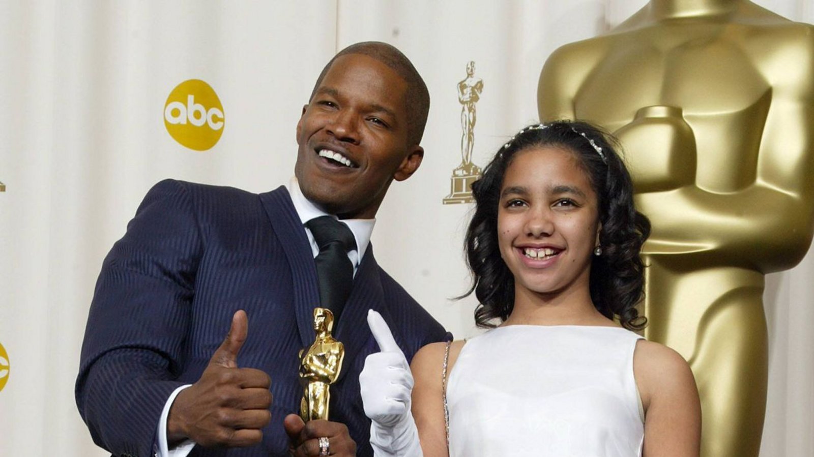 Als Jamie Foxx 2005 den Oscar als bester Nebendarsteller in „Ray“ gewann, hatte er seine Tochter Corinne dabei.Foto: IMAGO / UPI Photo