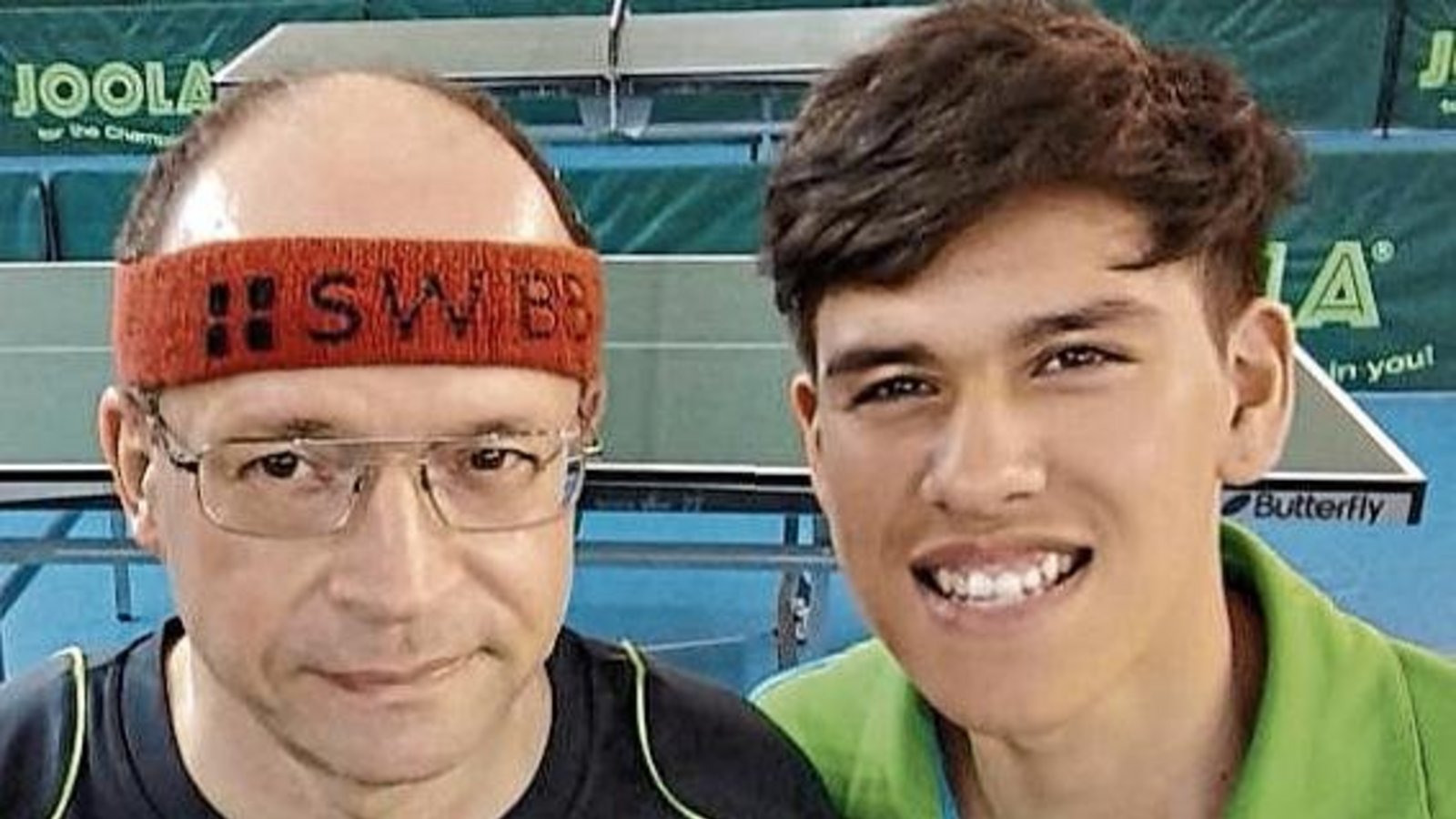 Hartmut Freund mit seinem Doppelpartner bei der WM, Marco Aqueveque (Chile). Foto: privat Hartmut Freund mit seinem Doppelpartner bei der WM, Marco Aqueveque (Chile). Foto: privat