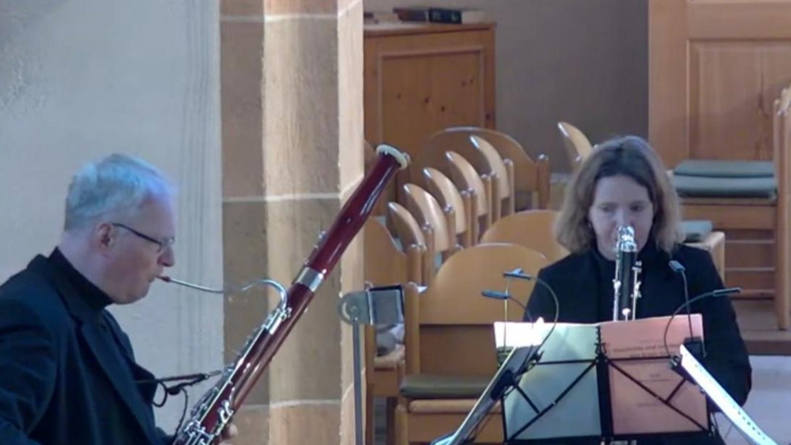 Das Holzbläser-Trio der Badischen Staatskapelle Karlsruhe bringt eigens für diesen Anlass komponierte Musik zu Gehör.  Fotos: p
