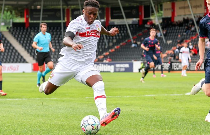 Brayann Kenmoe erzielte das 2:0.<span class='image-autor'>Baumann/Alexander Keppler</span>