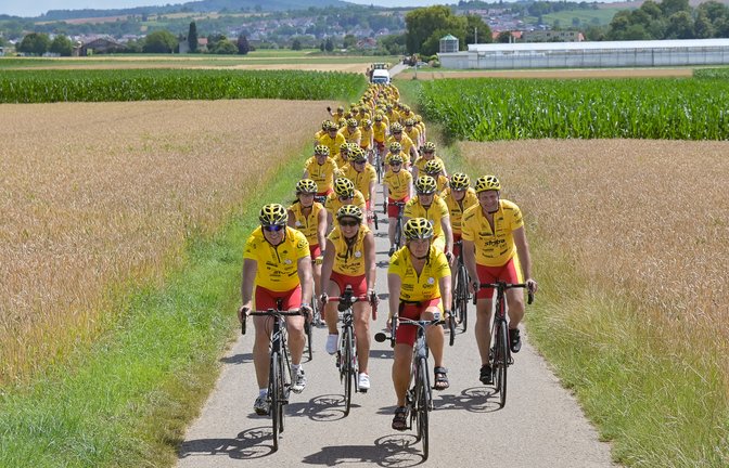Radeln für den guten Zweck: die Tour Ginkgo. Archivfoto: p